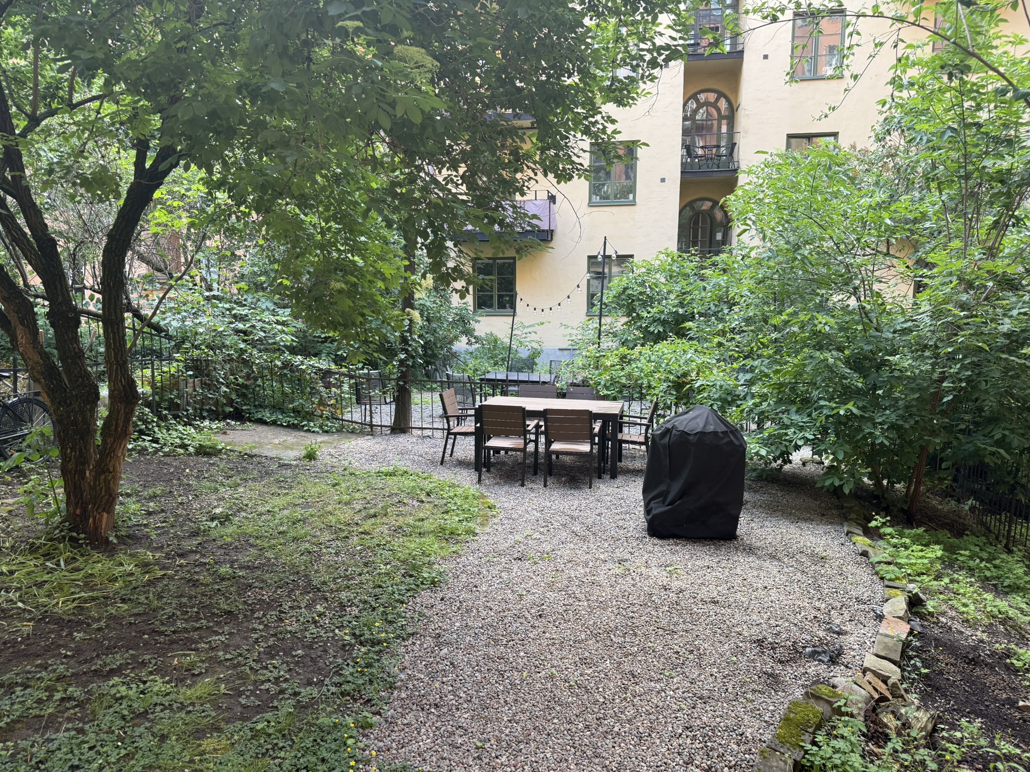 Innergården på Robert Almströmsgatan 4